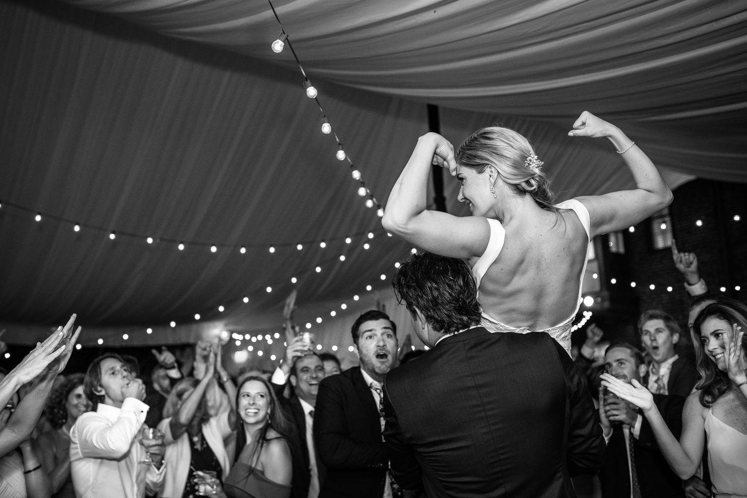 Wedding couple dancing on a dance floor at a Philadelphia wedding venue