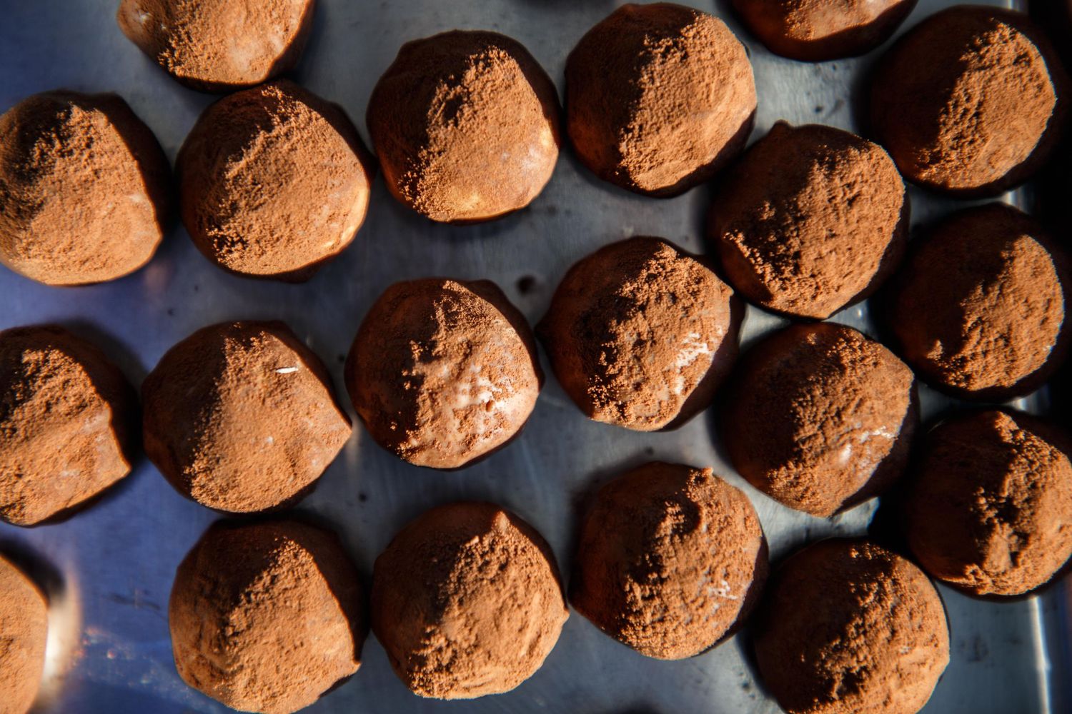 Everett Lifestyle branding photographer: An overhead photo of a tray of confectionary at Touba Bakery Everett