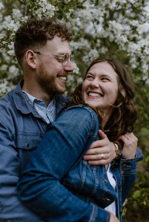 Engagement session at Wrights Creek South Nature Trail in Charlottetown, PEI