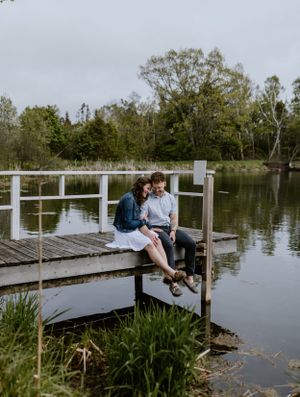 Engagement session at Wrights Creek South Nature Trail in Charlottetown, PEI