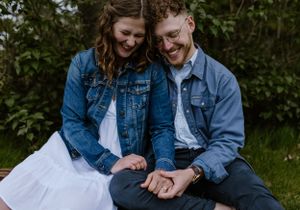 Engagement session at Wrights Creek South Nature Trail in Charlottetown, PEI