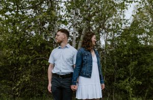 Engagement session at Wrights Creek South Nature Trail in Charlottetown, PEI