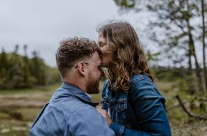 Engagement session at Wrights Creek South Nature Trail in Charlottetown, PEI