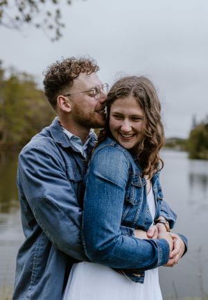 Engagement session at Wrights Creek South Nature Trail in Charlottetown, PEI