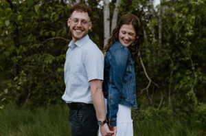 Engagement session at Wrights Creek South Nature Trail in Charlottetown, PEI