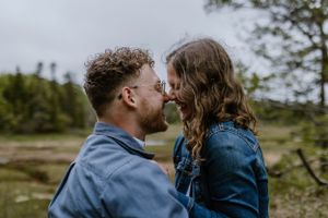 Engagement session at Wrights Creek South Nature Trail in Charlottetown, PEI