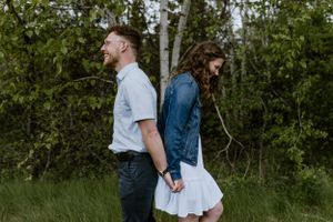 Engagement session at Wrights Creek South Nature Trail in Charlottetown, PEI
