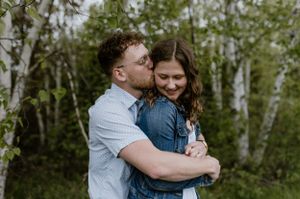 Engagement session at Wrights Creek South Nature Trail in Charlottetown, PEI