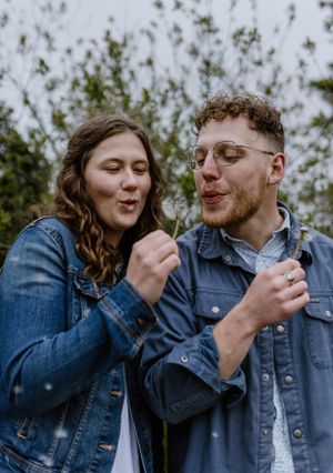 Engagement session at Wrights Creek South Nature Trail in Charlottetown, PEI