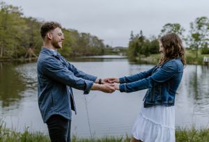 Engagement session at Wrights Creek South Nature Trail in Charlottetown, PEI