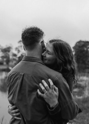 Engagement session at Wrights Creek South Nature Trail in Charlottetown, PEI