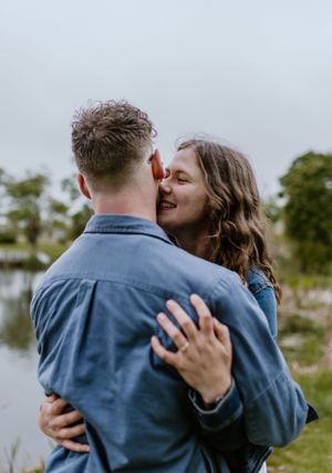 Engagement session at Wrights Creek South Nature Trail in Charlottetown, PEI