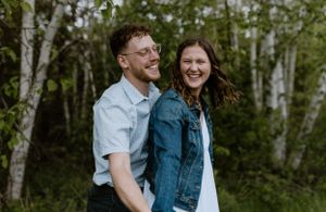 Engagement session at Wrights Creek South Nature Trail in Charlottetown, PEI