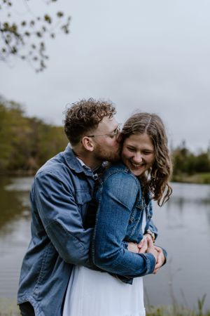 Engagement session at Wrights Creek South Nature Trail in Charlottetown, PEI