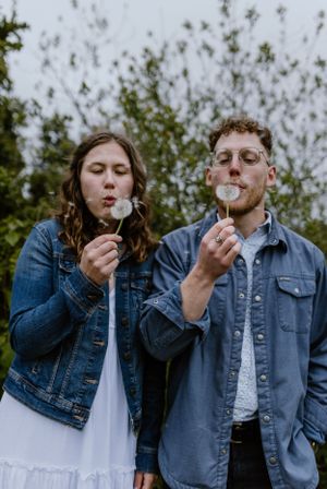 Engagement session at Wrights Creek South Nature Trail in Charlottetown, PEI