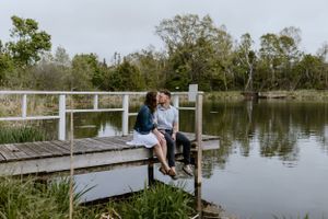 Engagement session at Wrights Creek South Nature Trail in Charlottetown, PEI