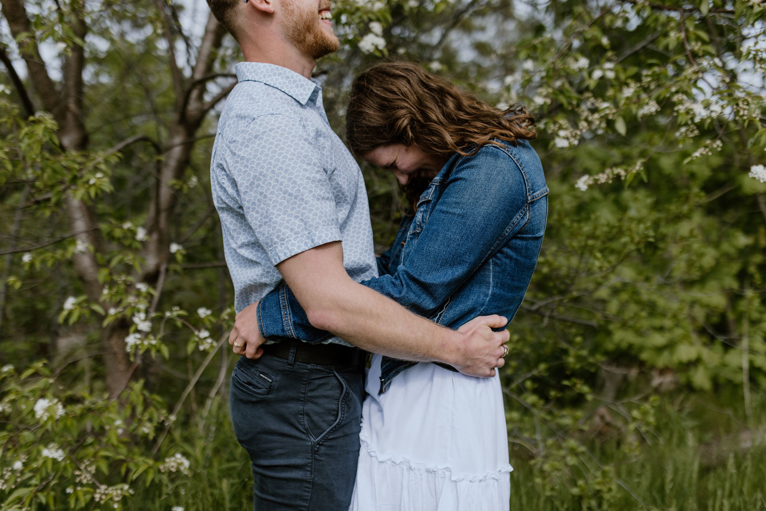 Engagement session at Wrights Creek South Nature Trail in Charlottetown, PEI