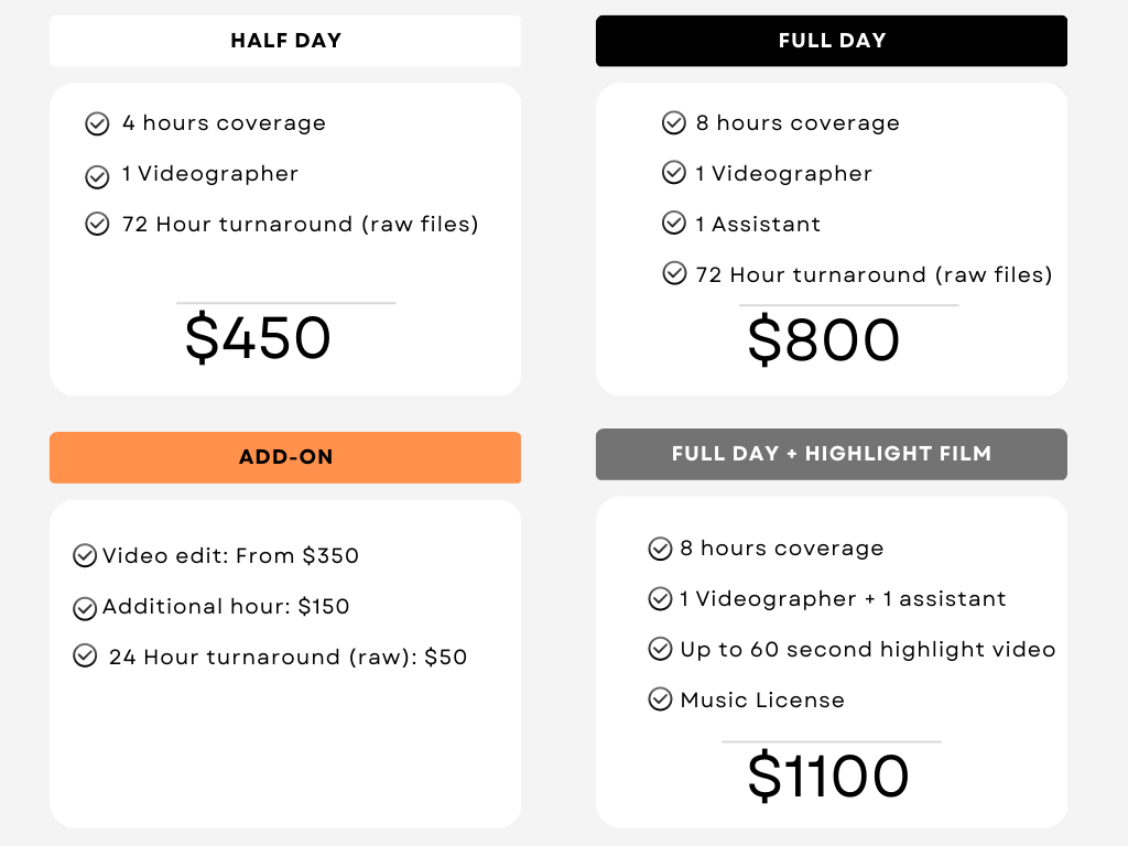 Event Videography Packages and Pricing Auckland