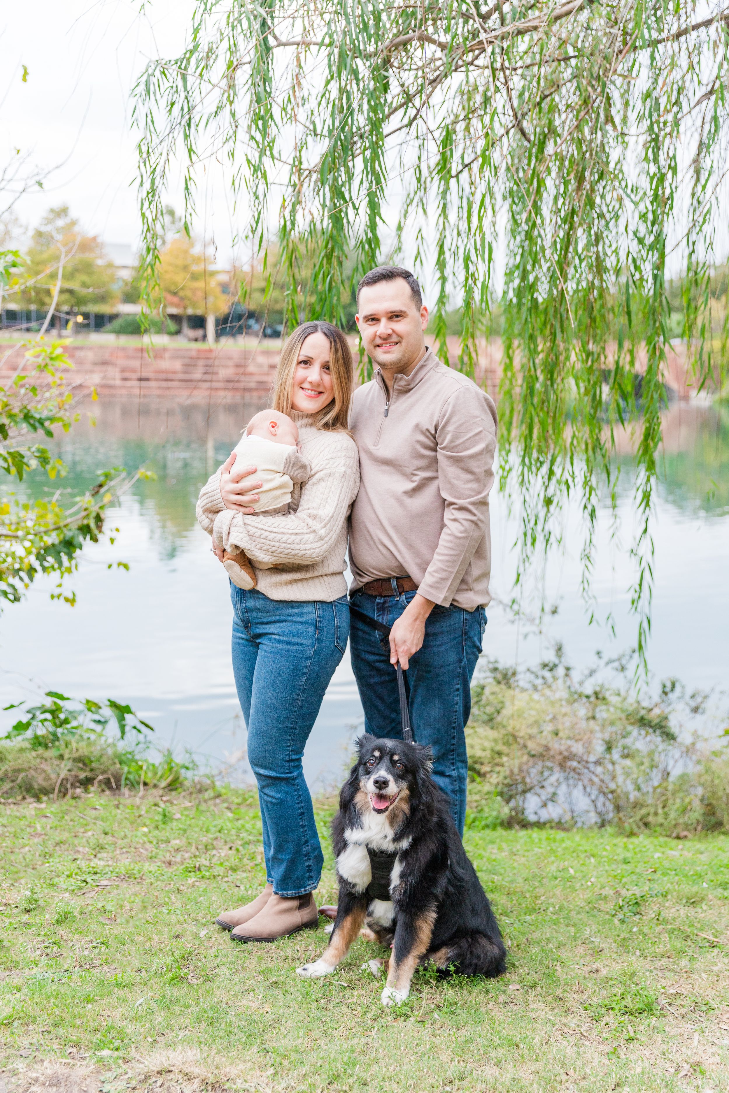 family portrait at Muller Lake Park