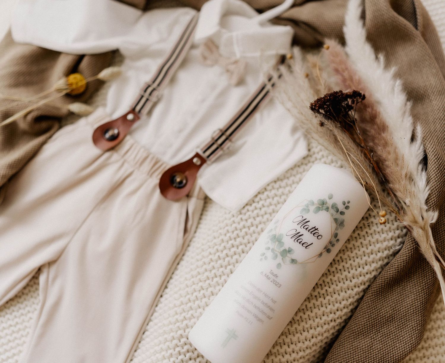 Boho Hintergrund 2,1x1,5 M - Blaues Marmor & Blumen Design Für Taufe & Feiern