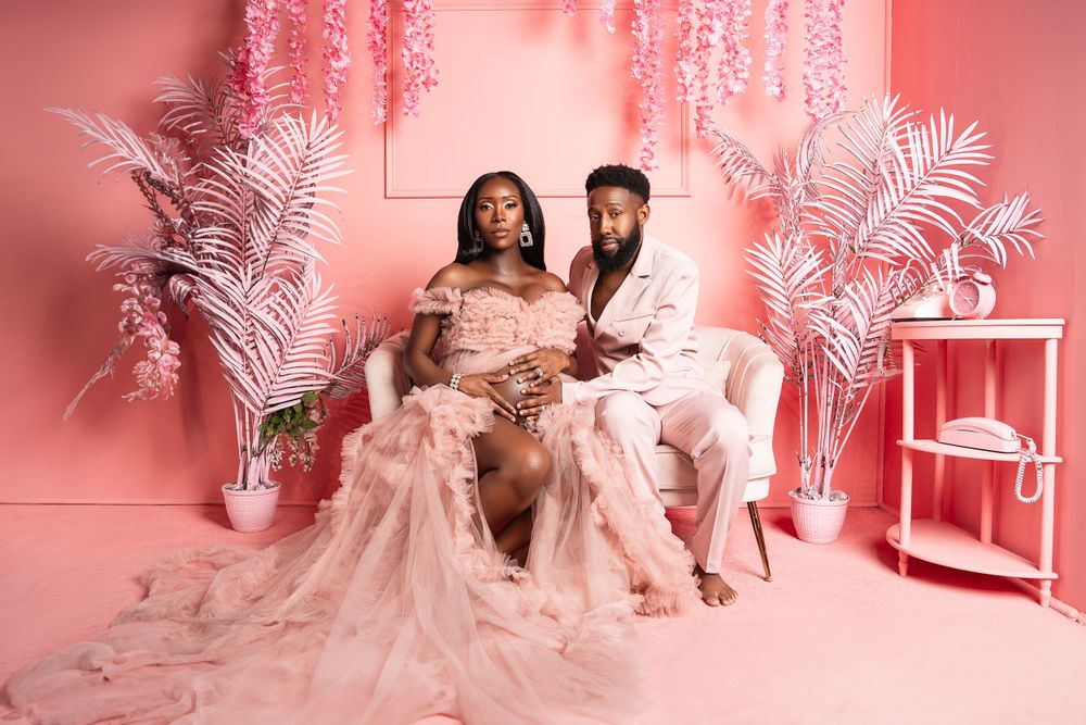 Nula Studios Pink Maternity Shoot Eddi Cruz Photography