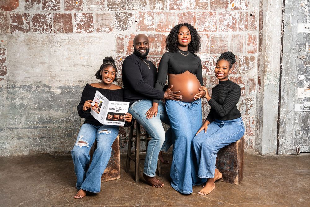 Denim Maternity Family Photo Shoot