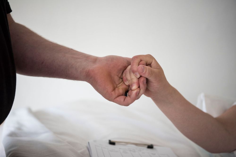 holding hands
