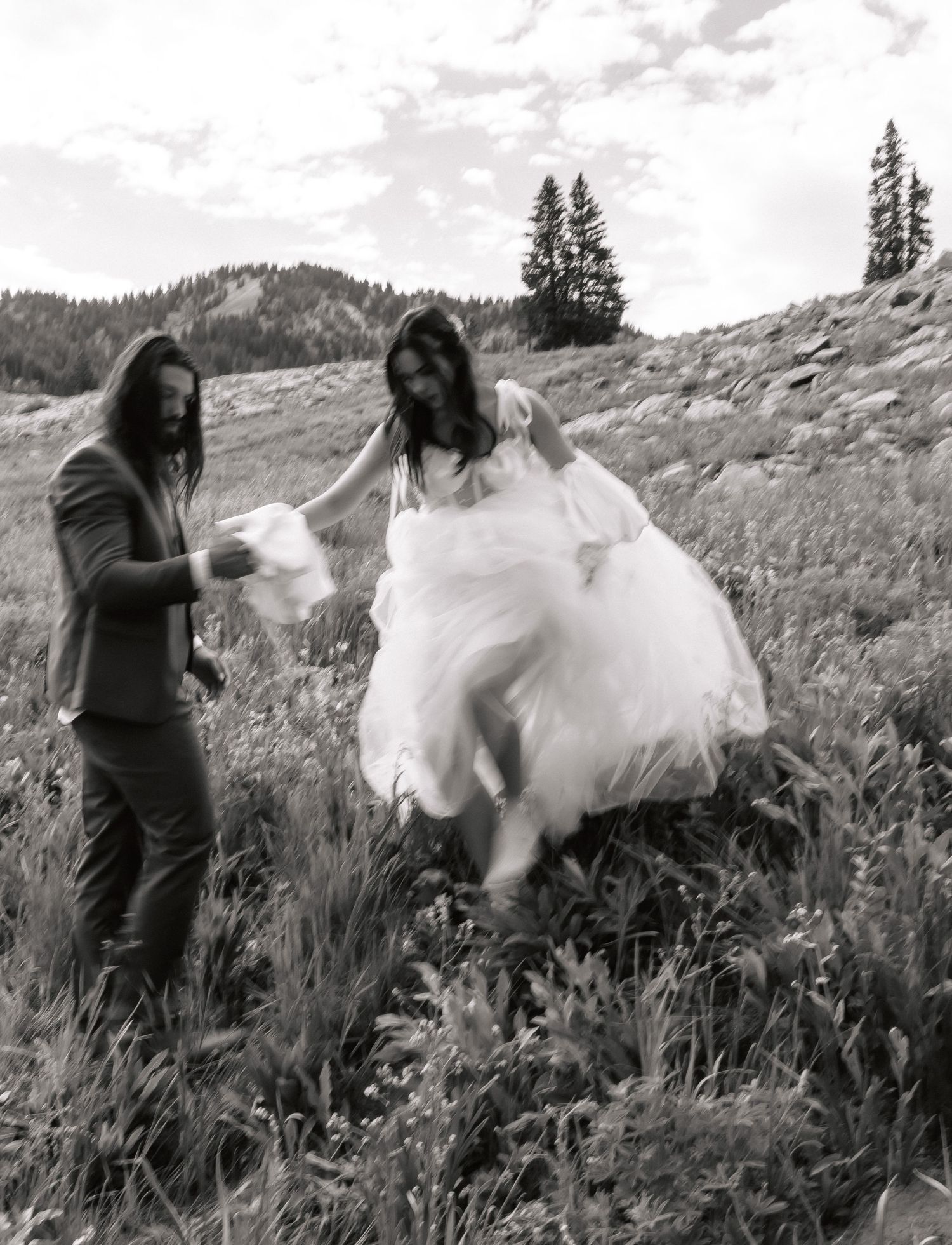 Adventure elopement intimate wedding Utah Albion basin wildflowers sunrise storytelling Rebekah sage Hiking