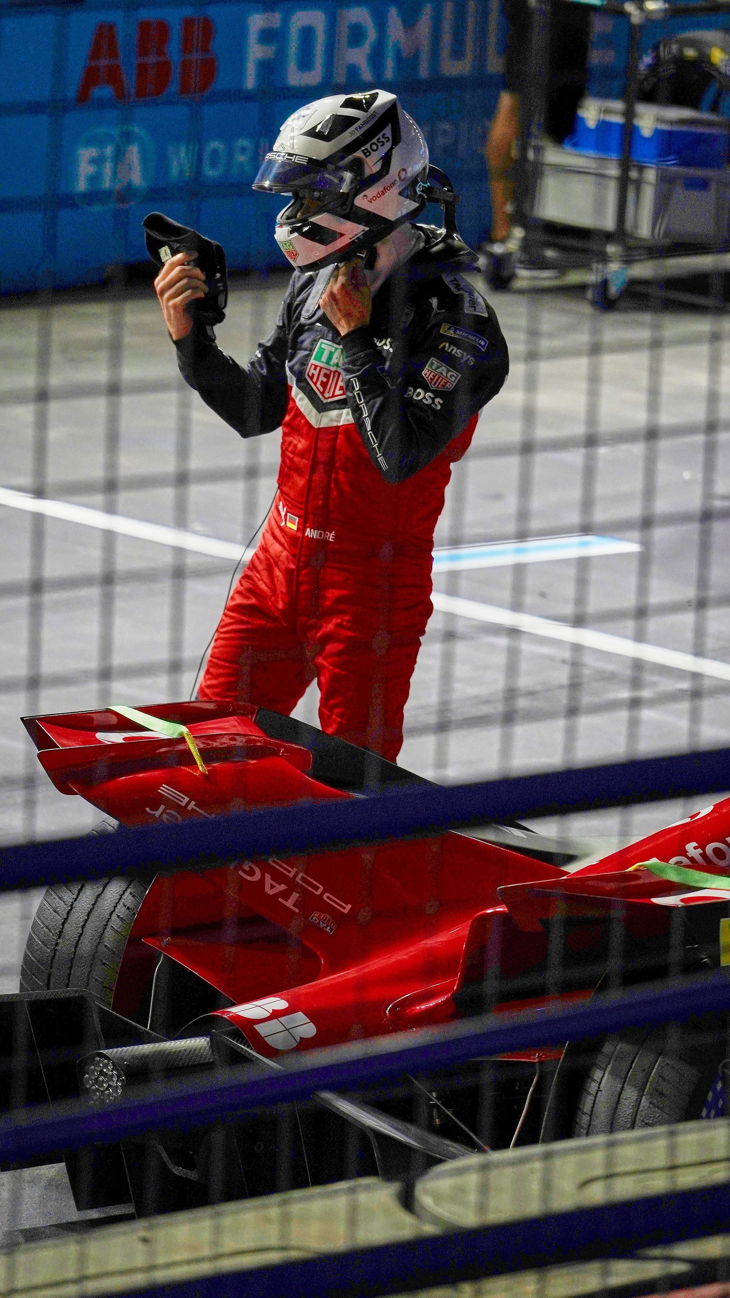 Porsche driver Andre Lotterer prepares for the upcoming Formula E race held at the London ExCel circuit on the 31st July 2022.
