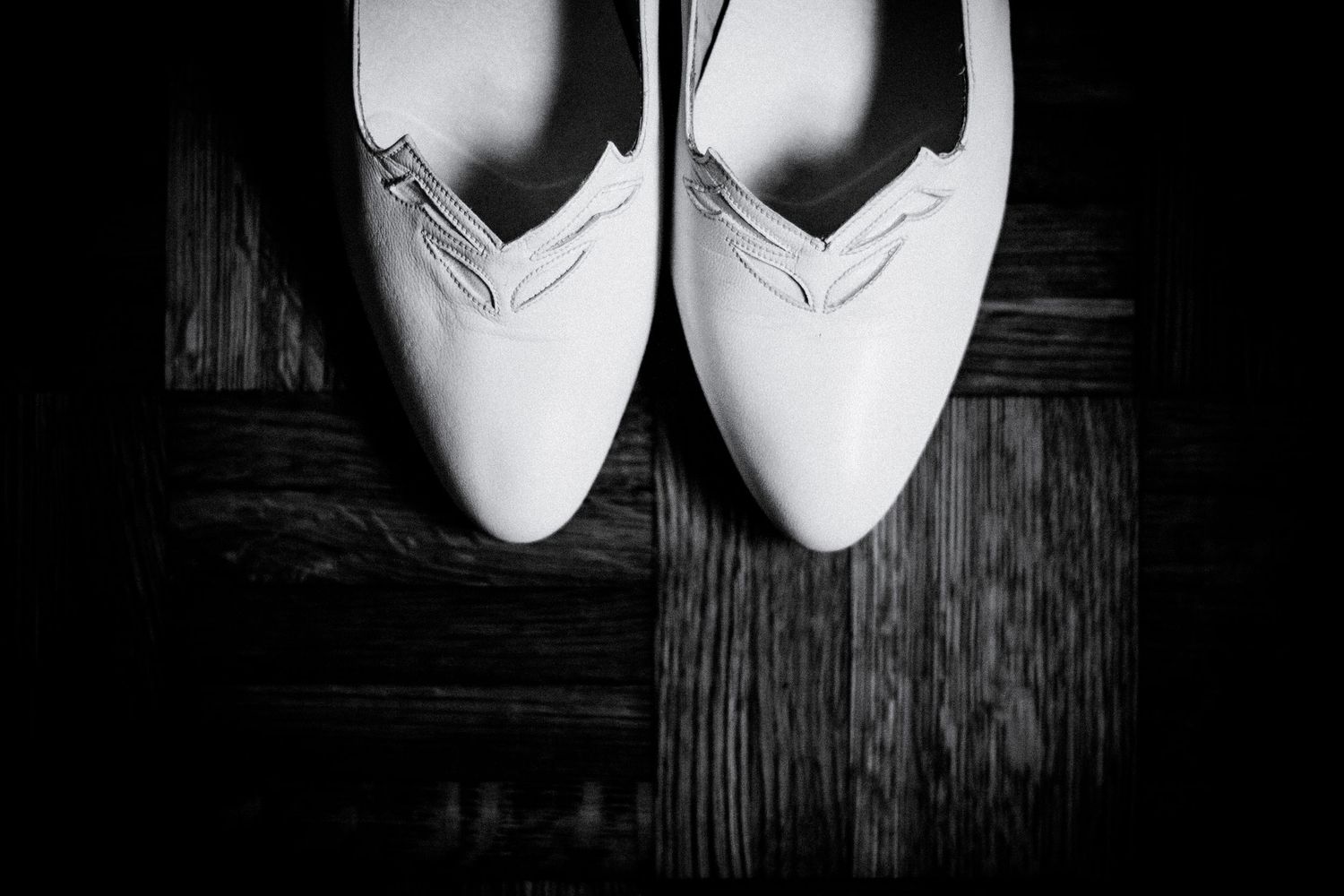 Bride shoes that whose the same ones that her mother whore on their wedding day