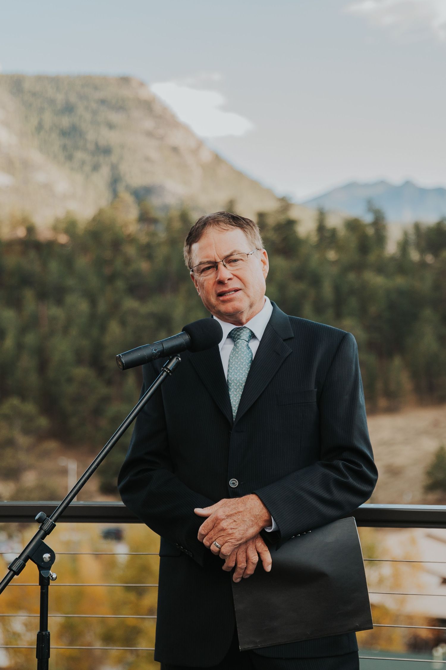 Poem reading at Estes Park, Colorado wedding