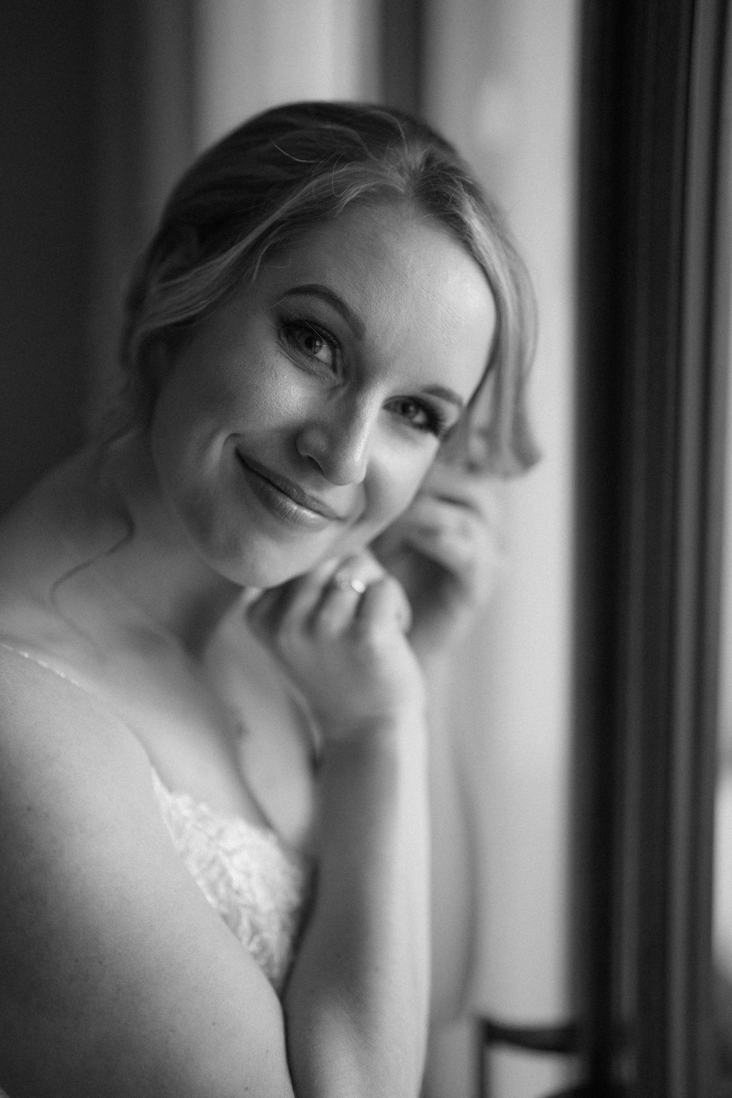 Behind-the-scenes glimpse of the bride's preparation in the opulent suites of Dreams Las Mareas, where every detail refl