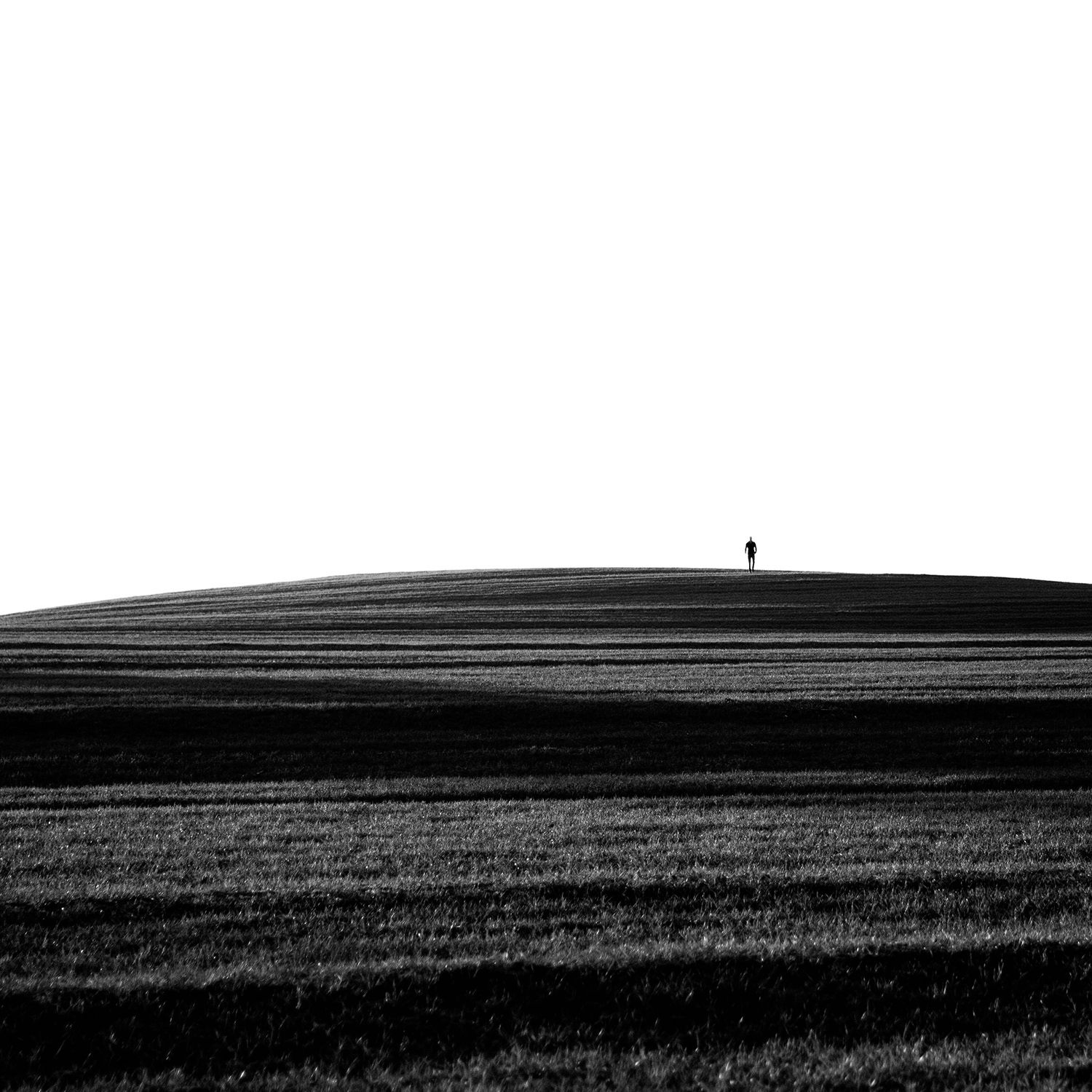 Man on a hill