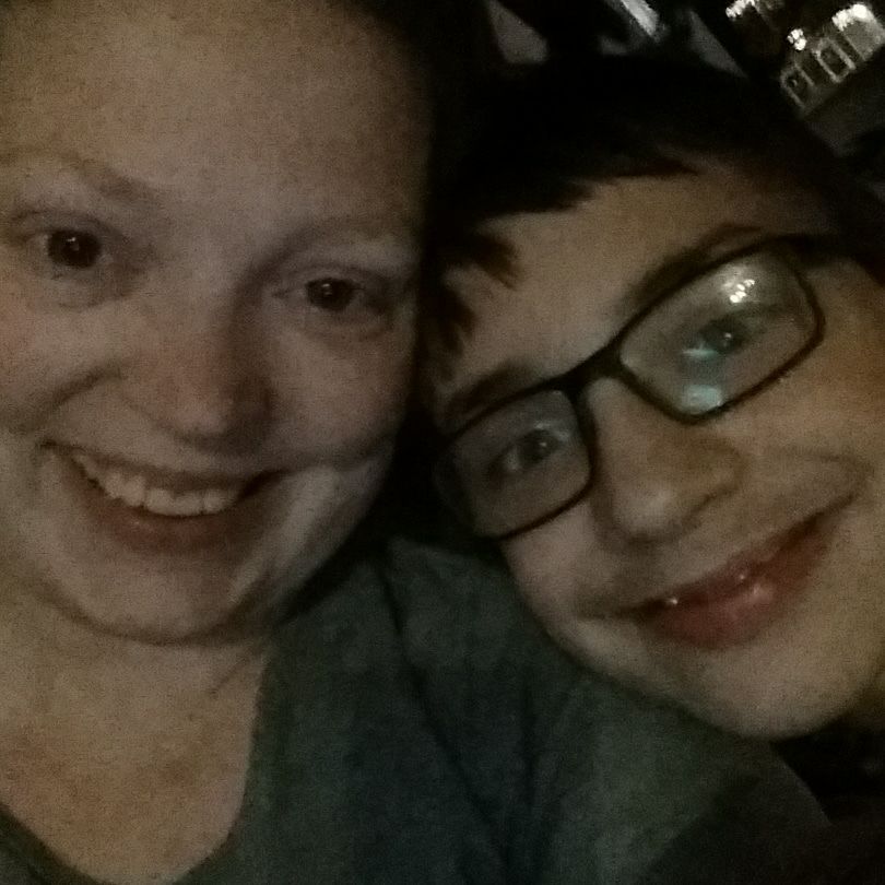 Photographer Michelle with her oldest son Sam.