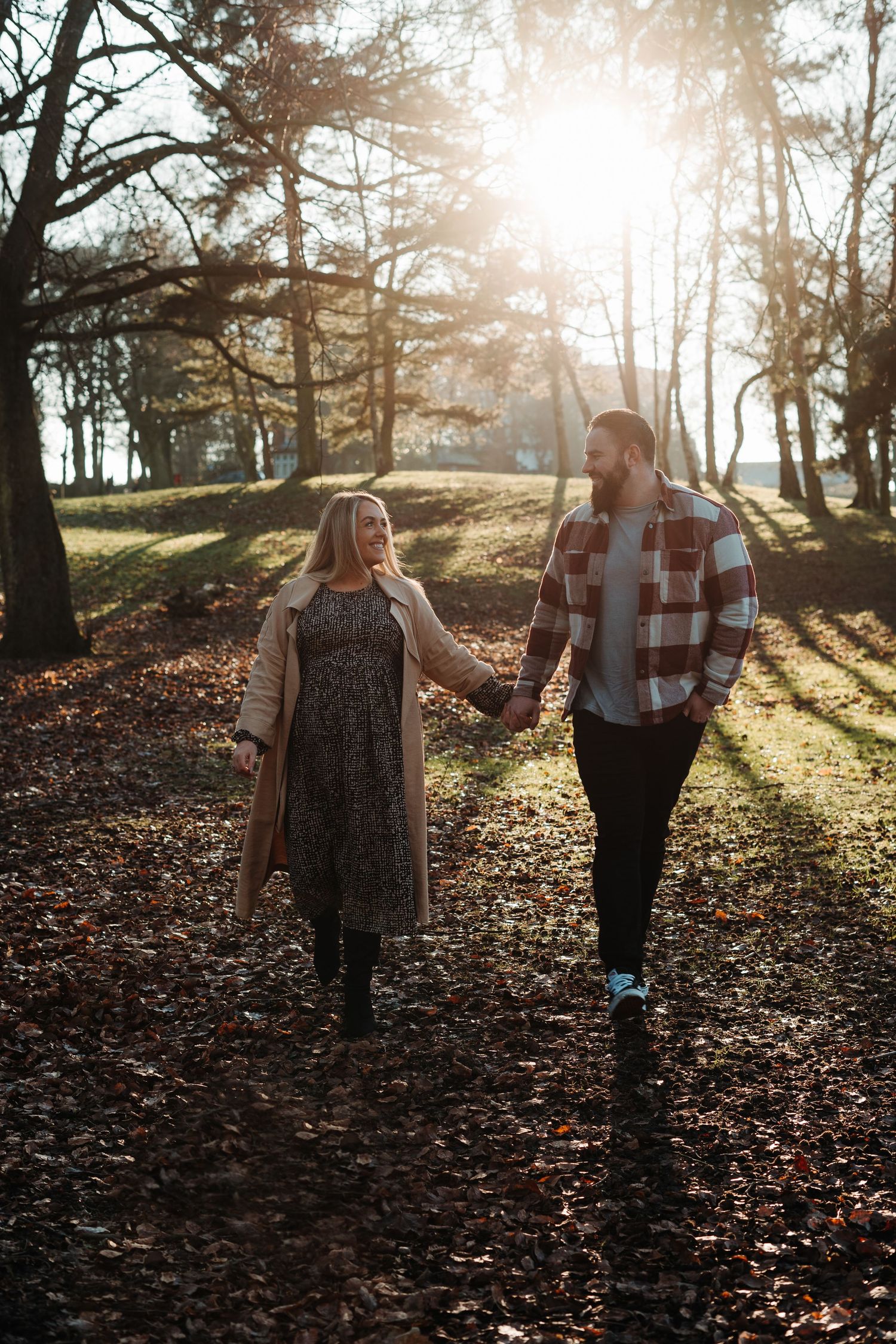 engagement shoot in winter barnsley wedding photographer
