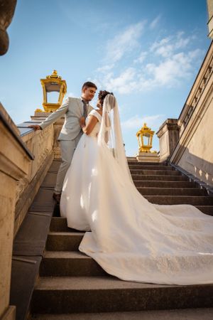 Reportage Hochzeitsfotograf standesamtliche Trauung Berlin Günstiger Fotoshooting Schloss Charlottenburg Shooting