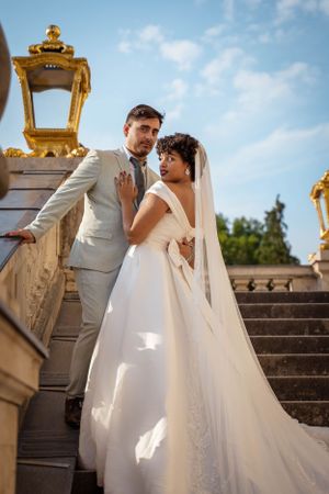 Reportage Hochzeitsfotograf standesamtliche Trauung Berlin Günstiger Fotoshooting Schloss Charlottenburg Shooting
