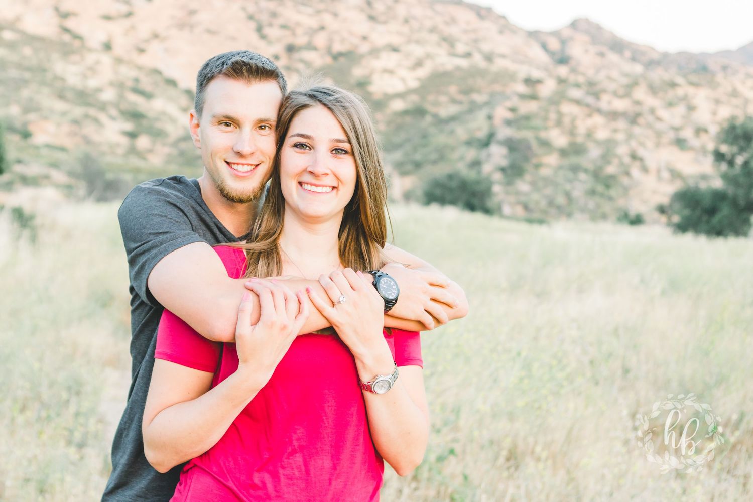 open field camarillo engagement photos