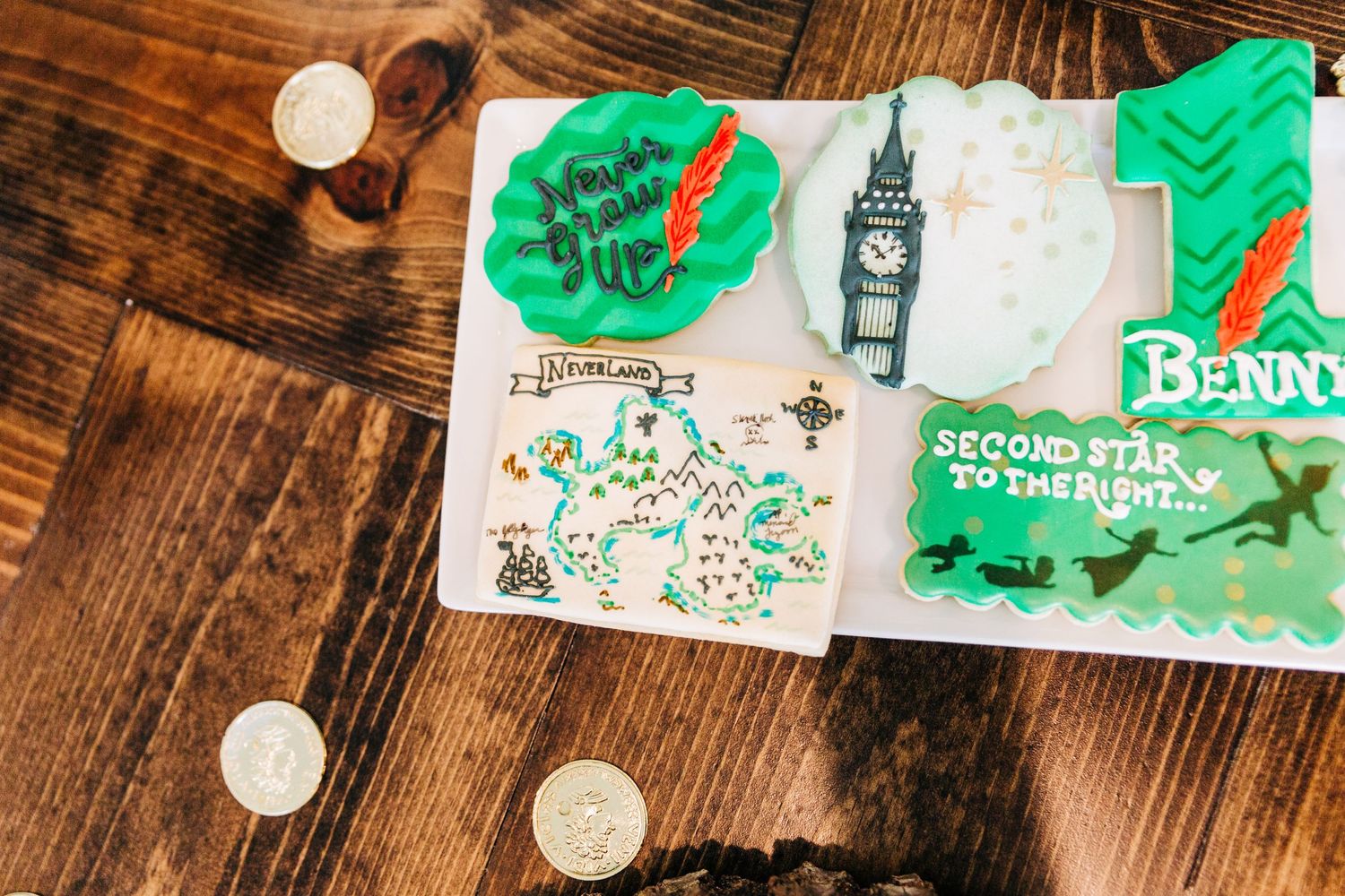Peter Pan birthday party decor for first birthday