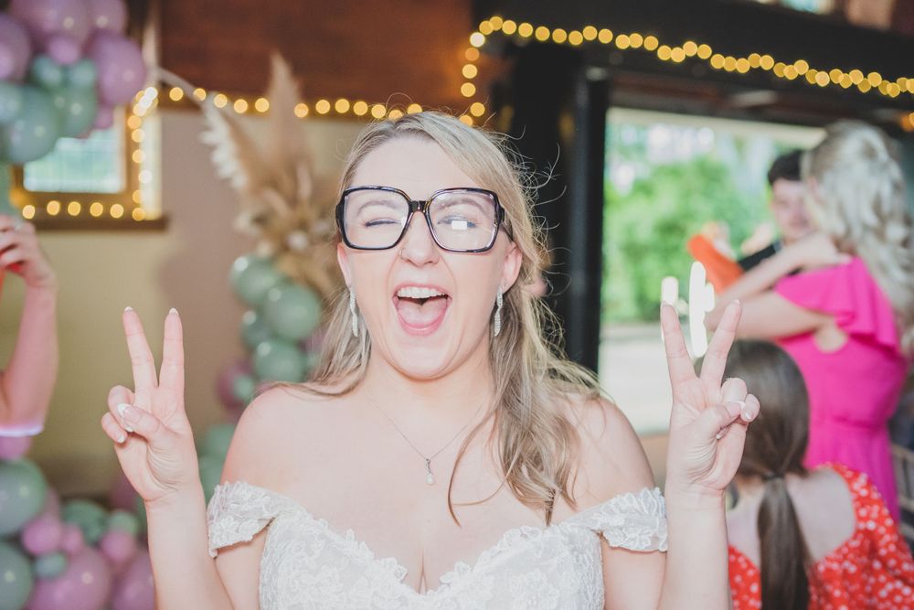 bride partying the night away