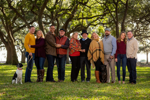 Multi-generation family photo Waterfront Park Charleston