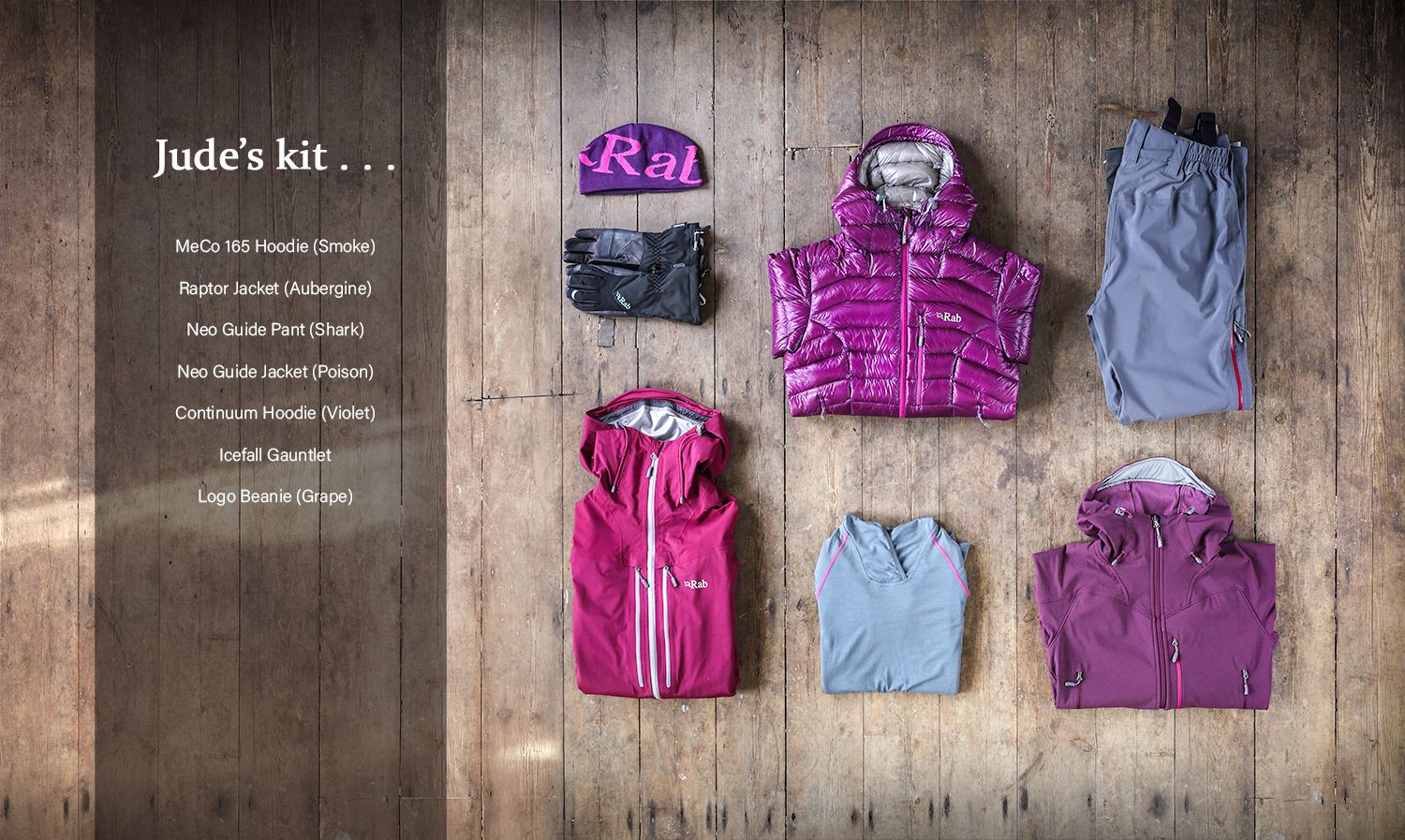 Rab outdoor clothing Sam Reed Photography