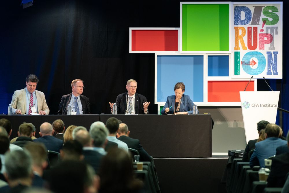 Panelists attend conference at ExCel London