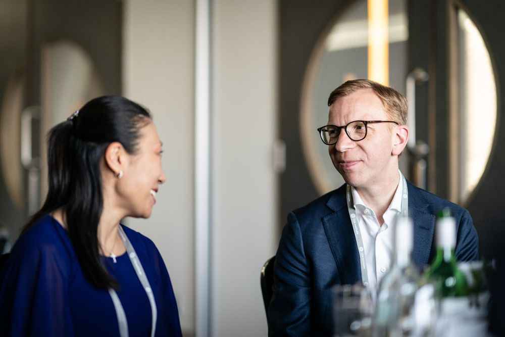 Guests chat at ExCel conference