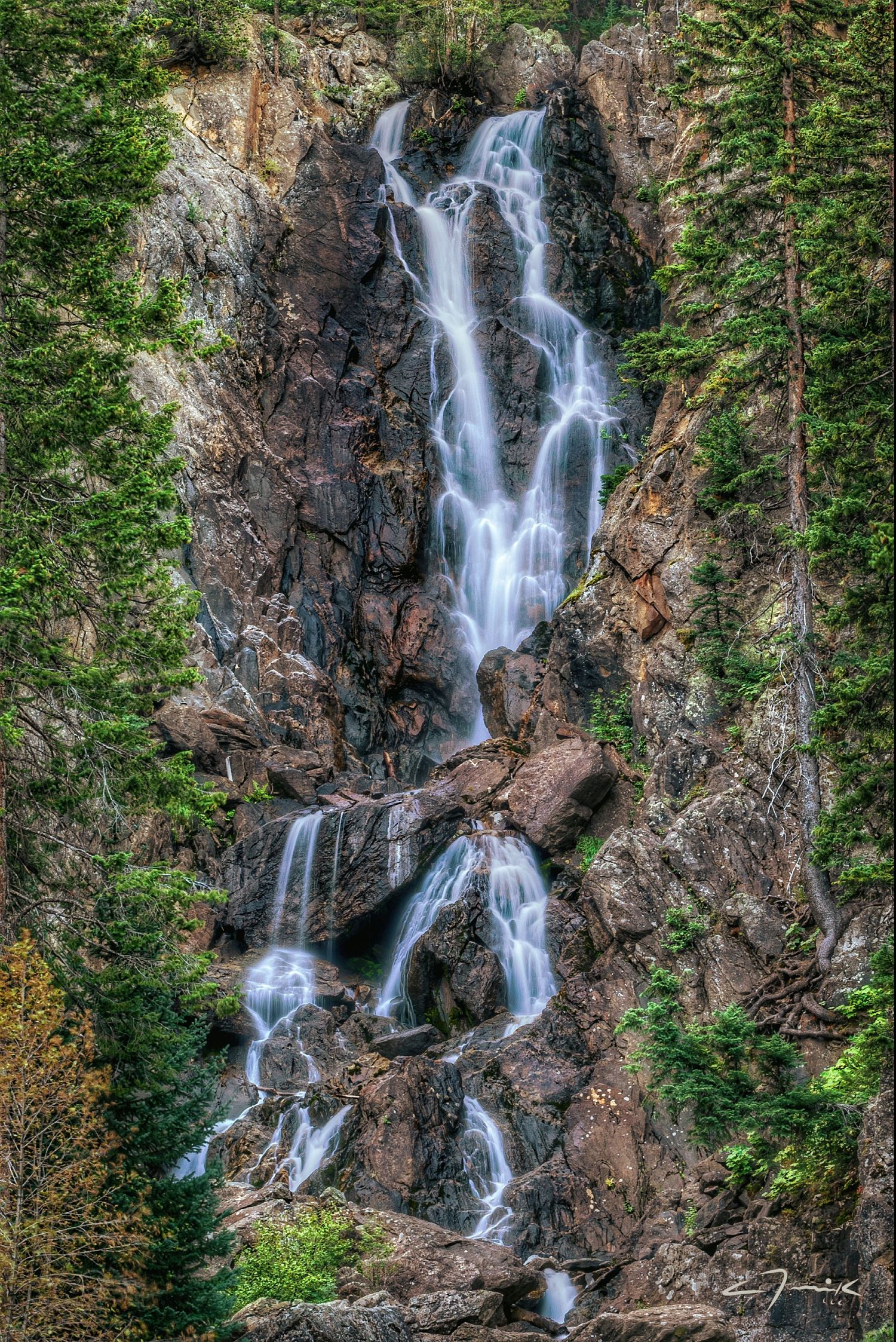 waterfall landscape sunset rural photo photography photographer northern colorado fine art nature
