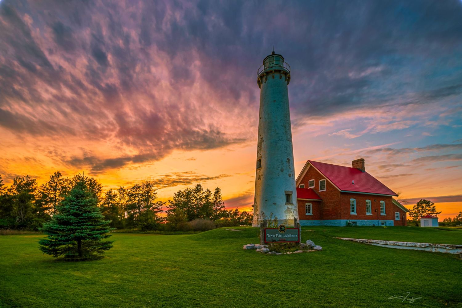 Tawas Point Lighthouse - Lake Huron - Michigan
