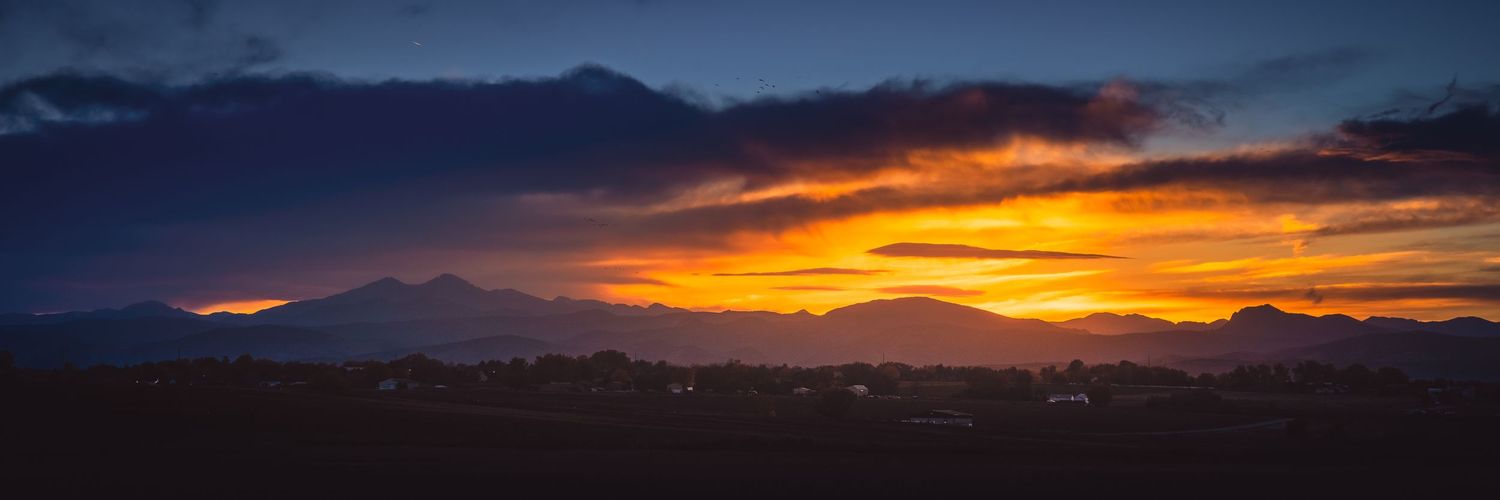 front range sunset northern colorado