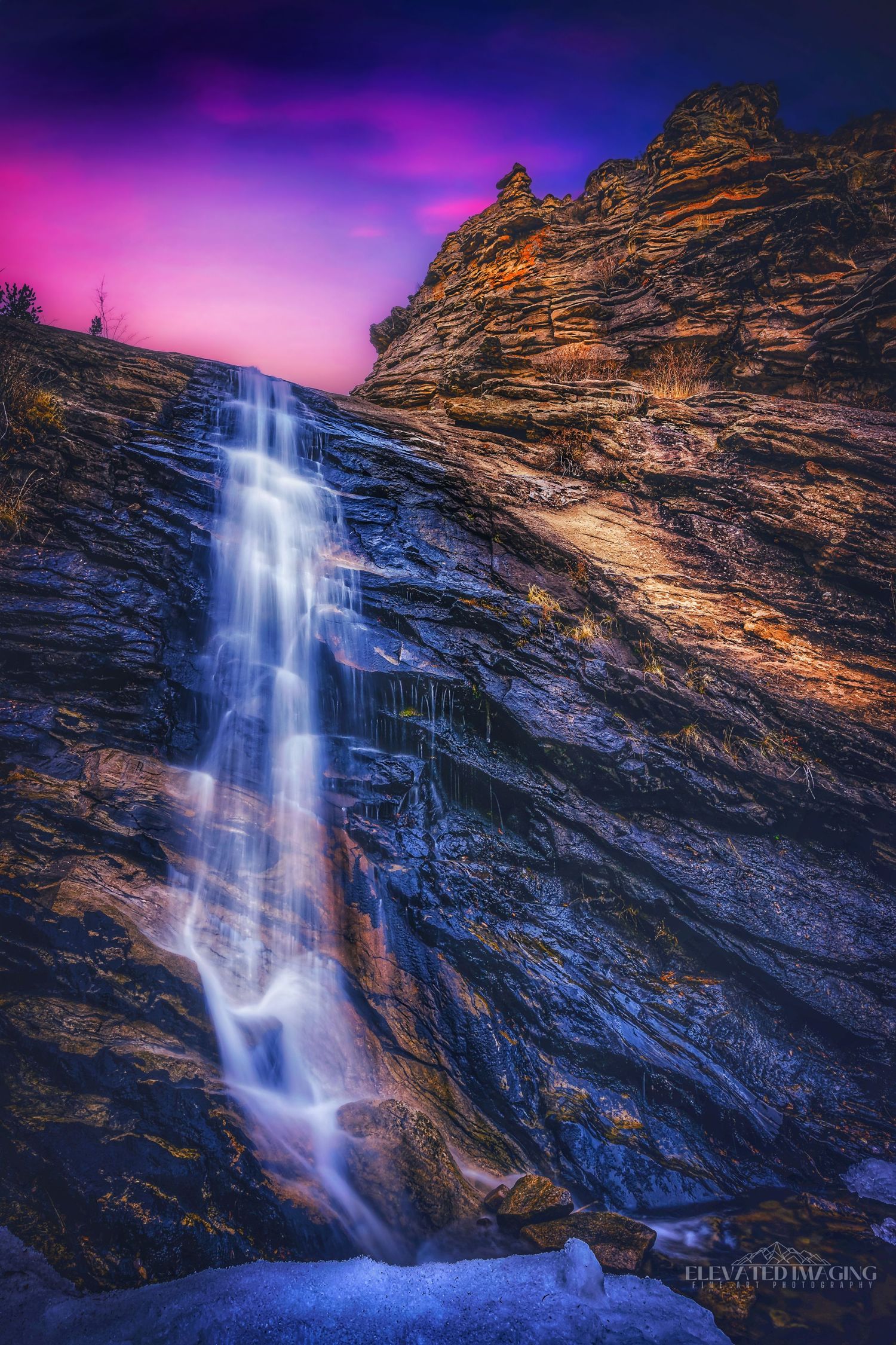 bridal veil falls in rocky mountain national park colorado