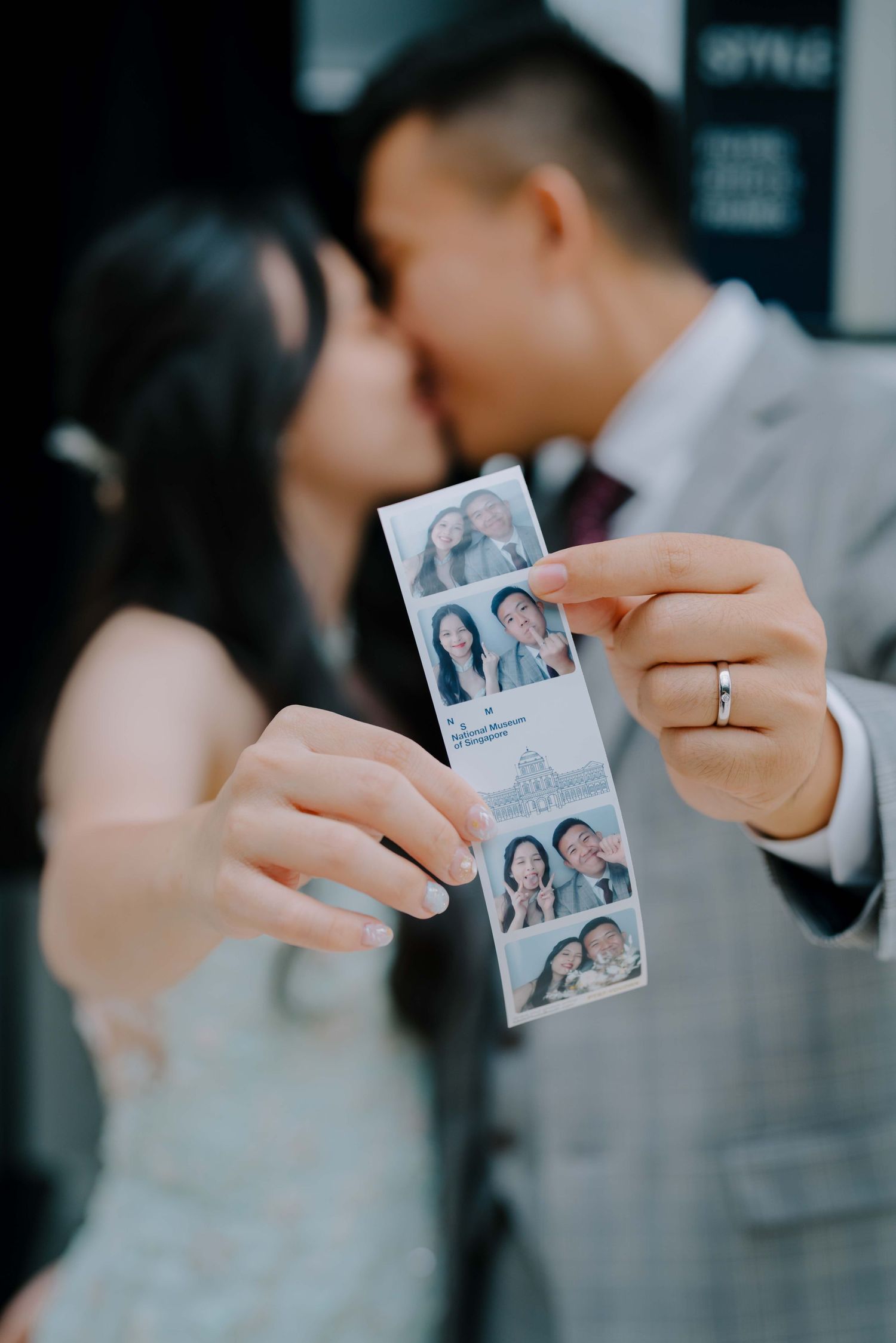 photobooth print wedding couple