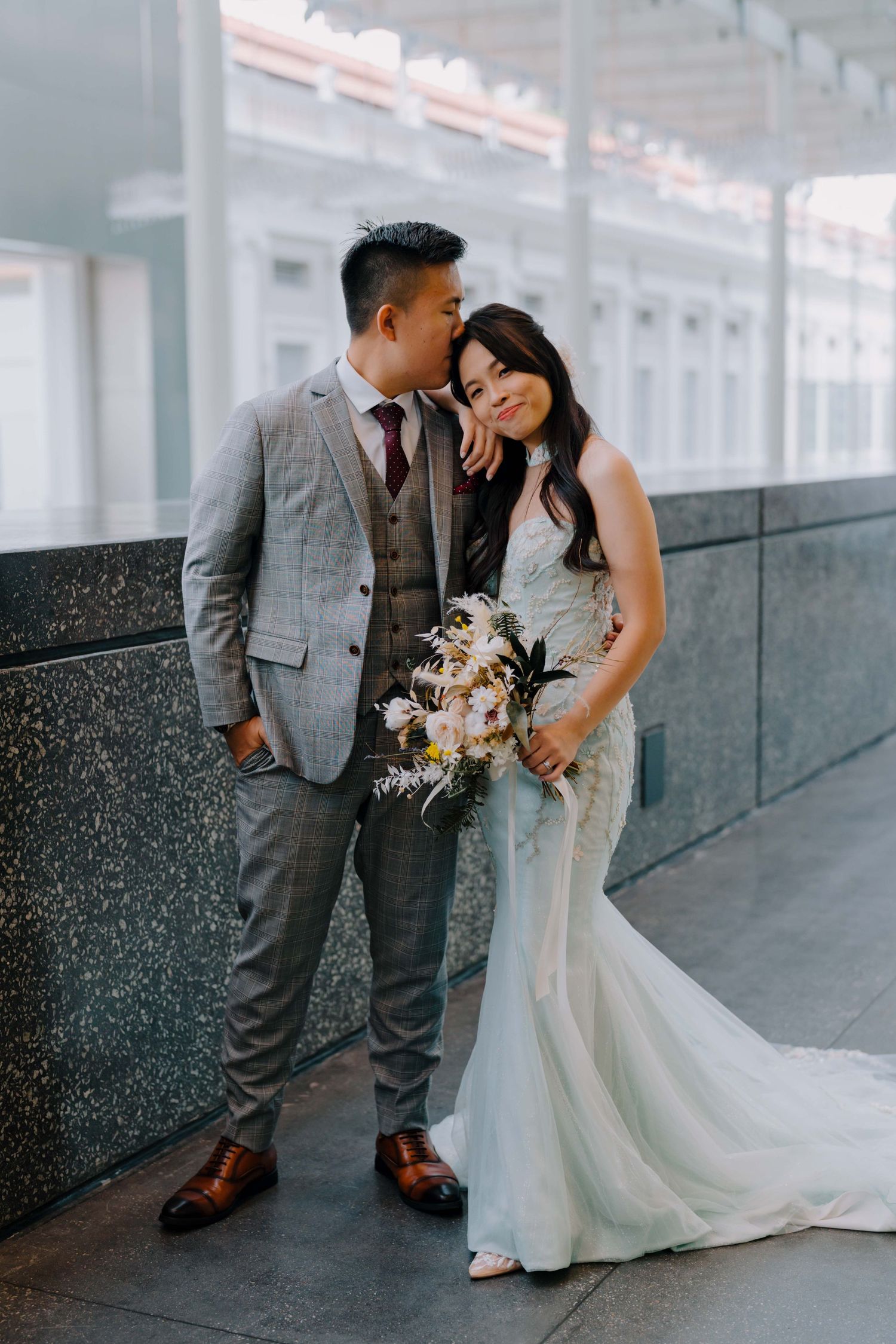 wedding at national museum of singapore
